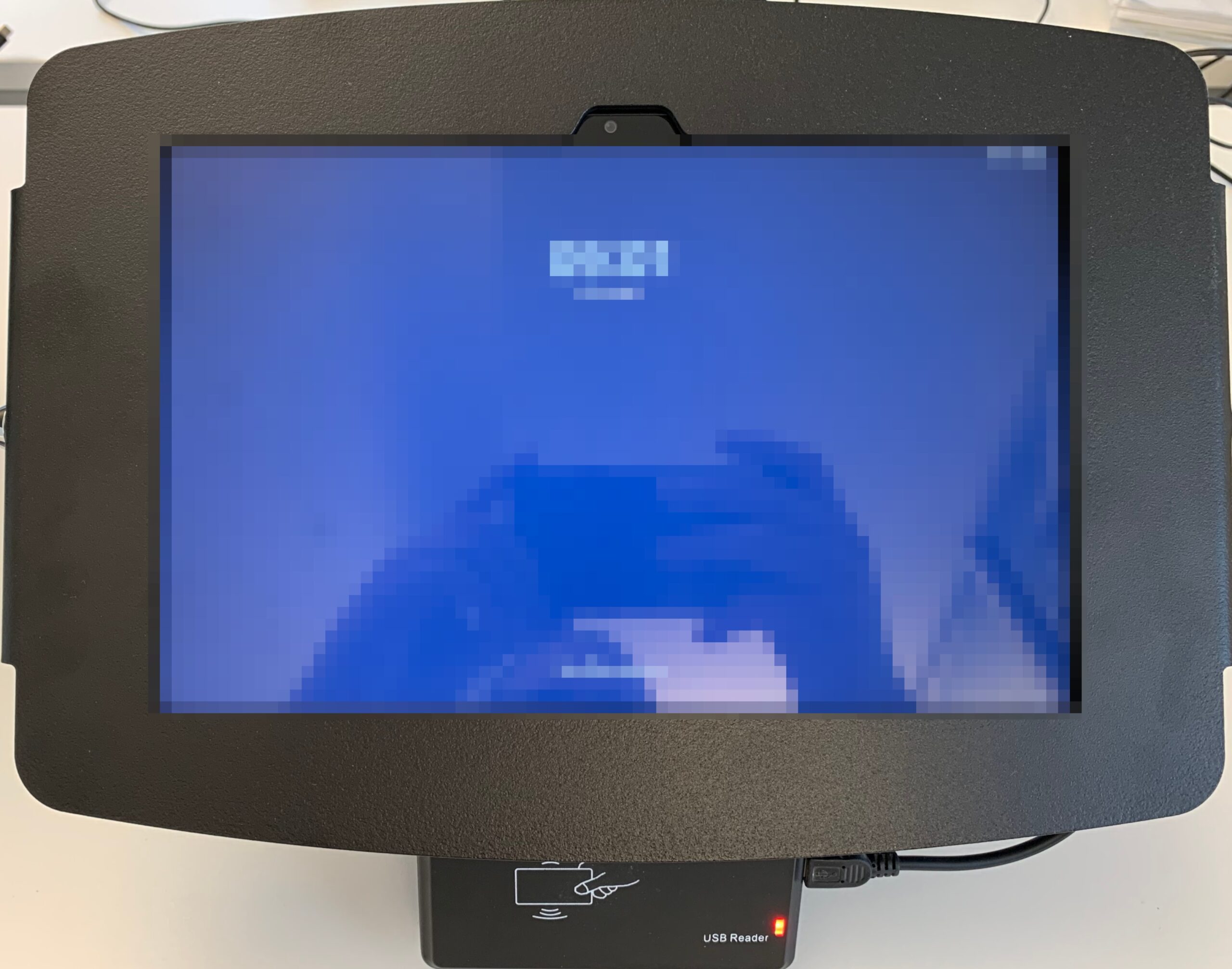 USB-A and the power supply are connected to the USB-C dongle