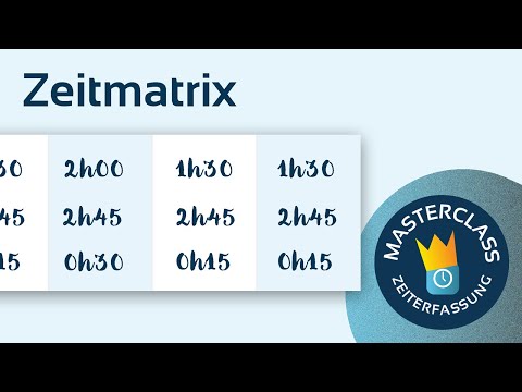 Video preview: Time matrix
