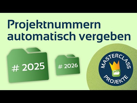 Video preview: Assigning project numbers automatically