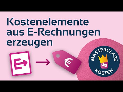 Video preview: Cost elements from e-invoices