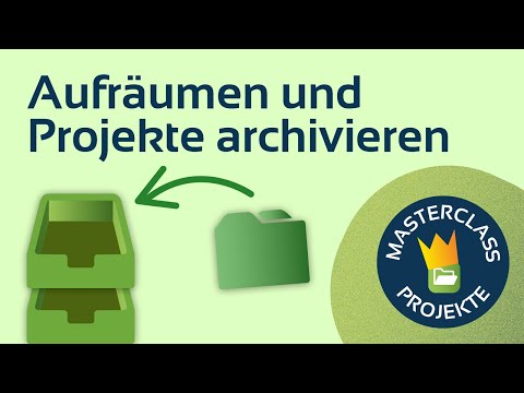 Video preview: Cleaning up and archiving projects
